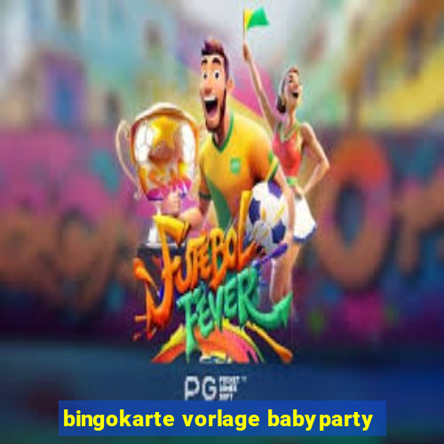 bingokarte vorlage babyparty