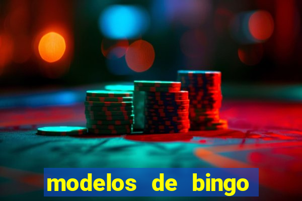 modelos de bingo para imprimir