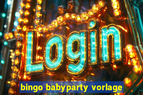 bingo babyparty vorlage