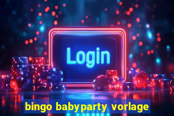 bingo babyparty vorlage