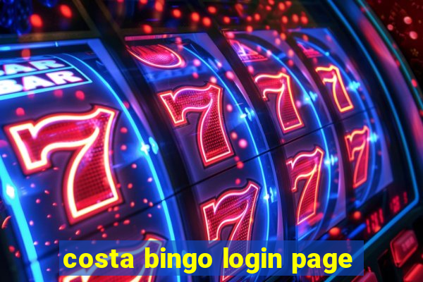 costa bingo login page