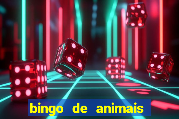 bingo de animais para educa??o infantil