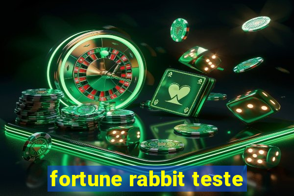 fortune rabbit teste