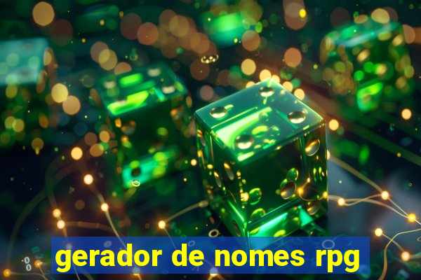 gerador de nomes rpg