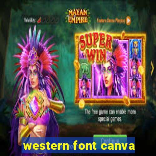 western font canva